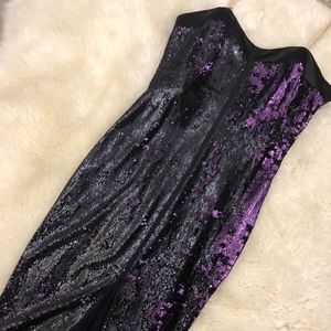 Halston Heritage sequins dress
